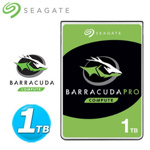 Seagate 2.5吋 1TB 新梭魚【BarraCuda Pro】硬碟(ST1000LM049)