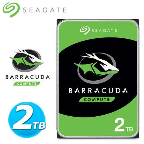 Seagate【BarraCuda】3.5吋 2TB 新梭魚 桌上型硬碟(ST2000DM008)