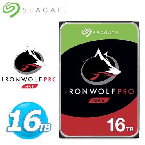 Seagate 那嘶狼【IronWolf Pro】16TB 3.5吋NAS硬碟(ST16000NE000)-內接