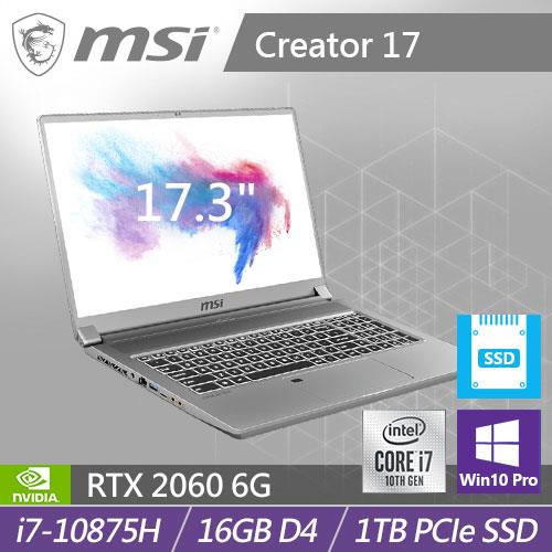 MSI微星 Creator 17 A10SE-636TW 17.3吋創作者筆電