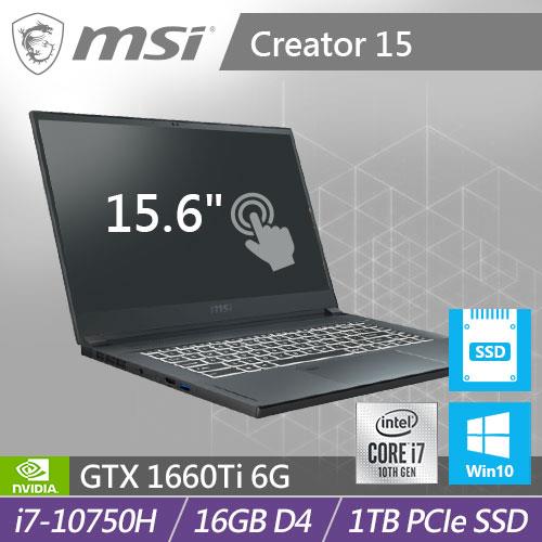 MSI微星 Creator 15 A10SDT-073TW 15.6吋觸控式螢幕創作者筆電