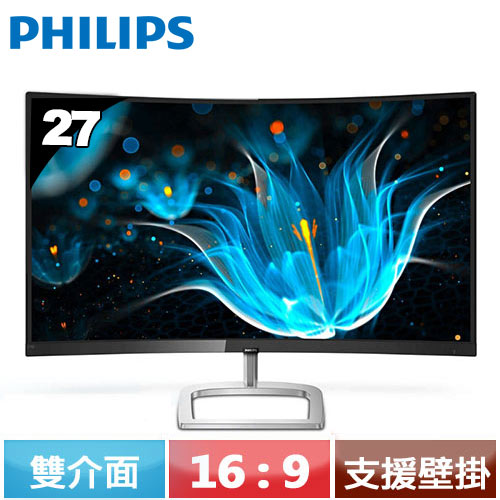 PHILIPS 飛利浦 278E9QHSB 27型 曲面液晶螢幕