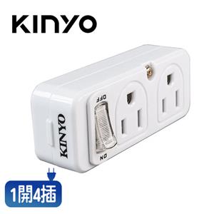 KINYO MR5360 節電1開4插 分接器 2P+3P