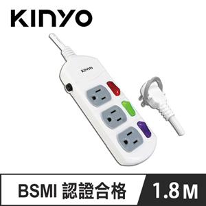 KINYO CG133-6 3開3插延長線 6呎 1.8M