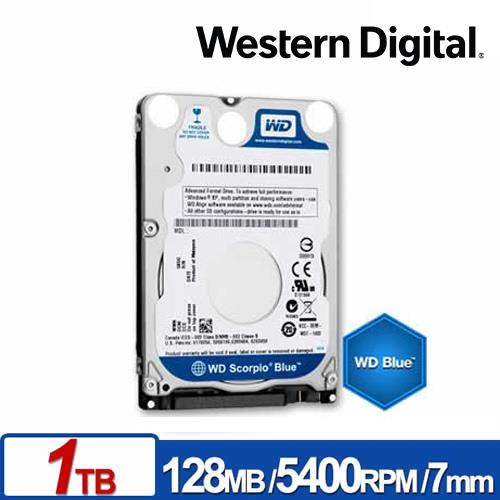 WD 威騰 2.5吋 1TB(7mm) WD10SPZX 【藍標】硬碟