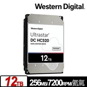 WD 威騰 3.5吋 12TB Ultrastar DC HC520 企業級硬碟