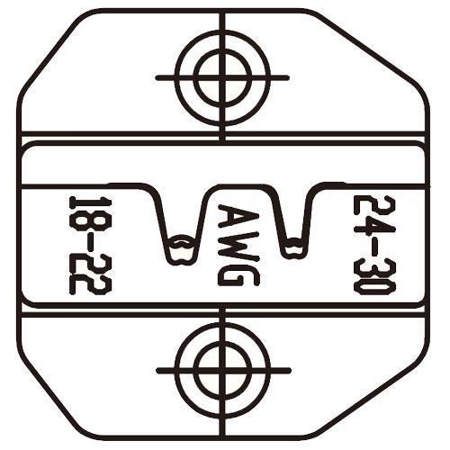 ProsKit寶工1PK-3003D36裸連續端子口模AWG30-24/22-18
