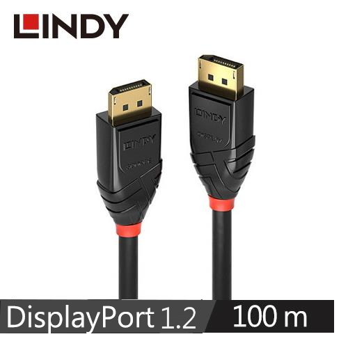 LINDY林帝 DISPLAYPORT 1.2 4K/60HZ 零失真 光電混合傳輸線 100M