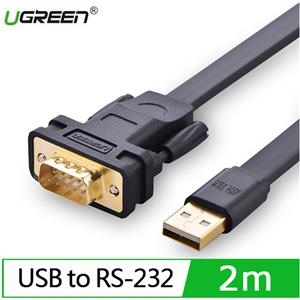 UGREEN 綠聯 FTDI工業級晶片USB to RS-232訊號轉換器 2M