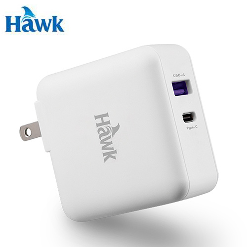 Hawk 36w高速pd Qc3 0 雙孔萬國急速充電器 白 充電器 電池專館 Eclife良興購物網