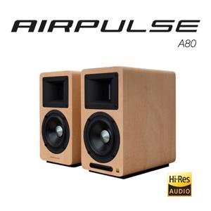 AIRPULSE A80 主動式喇叭 (淺木紋)