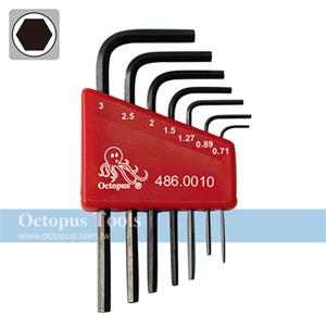 Octopus尚卓 六角扳手 0.71-3mm公制7件組 (486.0010)