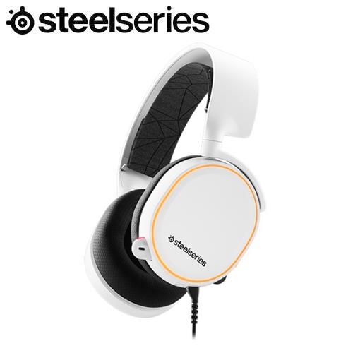 SteelSeries賽睿Arctis 5 White 有線電競耳機麥克風-白色-耳機｜麥克風