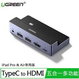 UGREEN綠聯USB-C五合一集線器 PD100W iPad Pro & Air專用版