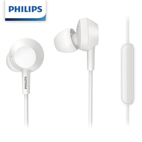 PHILIPS飛利浦 TAE4105WT 入耳式耳麥 (白色)