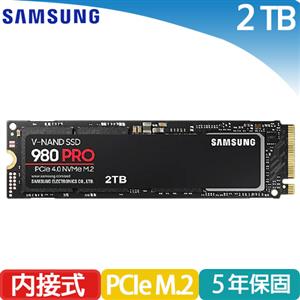 SAMSUNG三星 SSD 980 PRO NVMe M.2 2TB (MZ-V8P2T0BW)