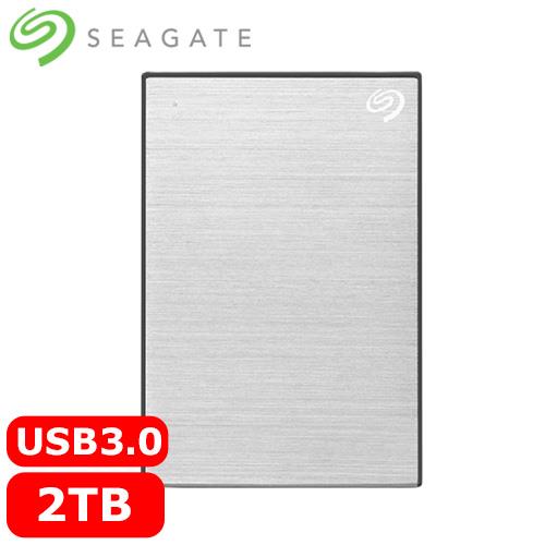 Seagate希捷 One Touch 2TB 2.5吋行動硬碟 星鑽銀 (STKY2000401)
