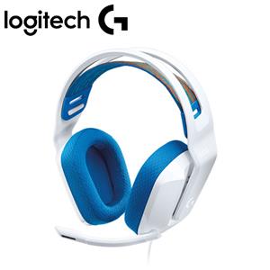 Logitech 羅技 G335 輕盈電競耳機麥克風 白
