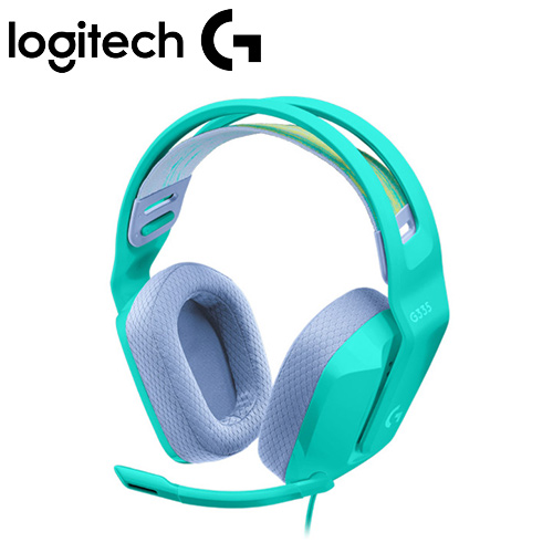 Logitech 羅技 G335 輕盈電競耳機麥克風 綠