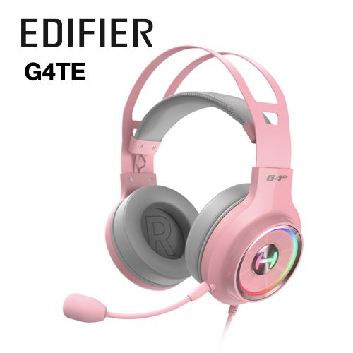 EDIFIER G4TE 7.1聲道電競耳機麥克風 粉