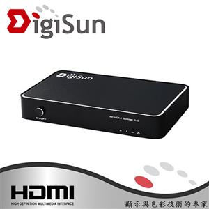 DigiSun VH712 4K2K HDMI一進二出分配器