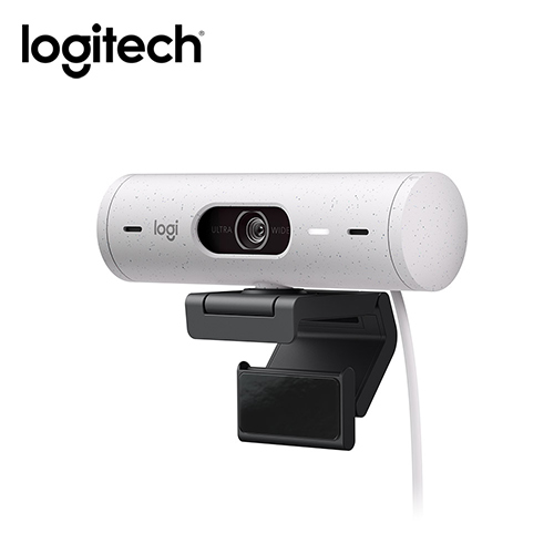 Logitech 羅技 BRIO 500 網路攝影機 珍珠白 1080p