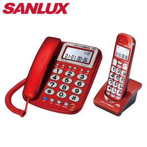 SANLUX 台灣三洋 數位子母無線電話機 DCT-8917 紅