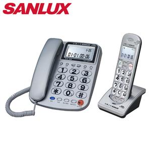 SANLUX 台灣三洋 數位子母無線電話機 DCT-8917 銀