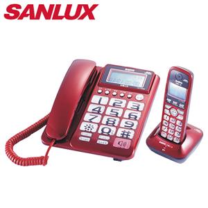 SANLUX 台灣三洋 數位子母無線電話機 DCT-8908 紅