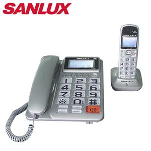 SANLUX 台灣三洋 數位子母無線電話機 DCT-8908 銀