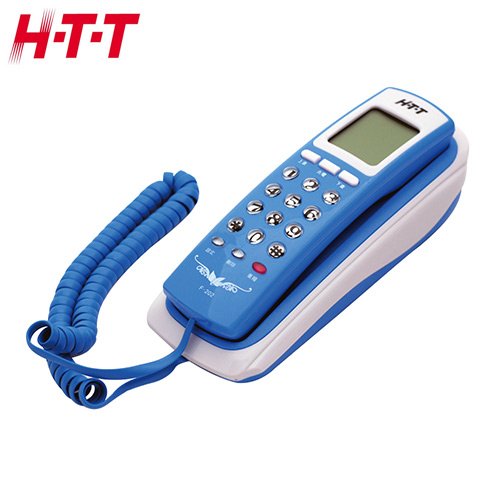 HTT 有線電話機 HTT-F202 藍