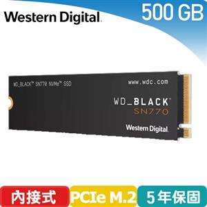 WD 威騰 黑標 SN770 500GB NVMe M.2 PCIe SSD WDS500G3X0E