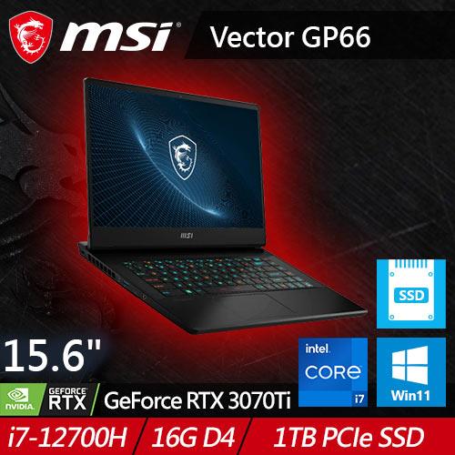 MSI微星 Vector GP66 12UGS-430TW 17.3吋電競筆電 (RTX 30 系列)