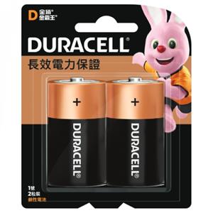 Duracell 金頂 鹼性電池1號 2入