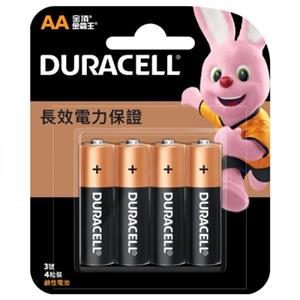 Duracell 金頂 鹼性電池3號 4入