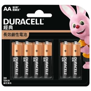 Duracell 金頂 鹼性電池3號 12入