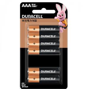 Duracell 金頂 鹼性電池4號 6入