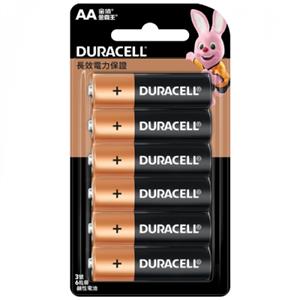 Duracell 金頂 鹼性電池3號 6入