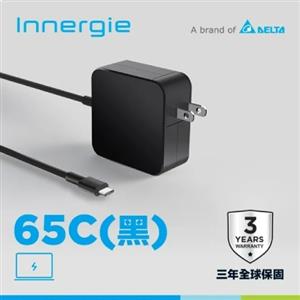 台達Innergie 65C 65瓦 USB-C 筆電變壓/充電器 黑