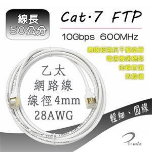 I-Wiz 彰唯 極細圓 Cat.7 飆速型網路線 50公分