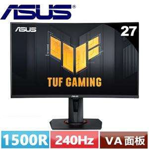 ASUS華碩 27型 TUF Gaming VG27VQM Full HD 曲面電競螢幕