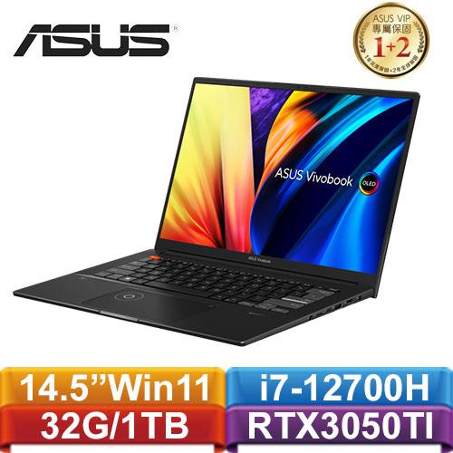 ASUS華碩 VivoBook Pro 14X OLED N7401ZE-0028K12700H 14.5吋筆電 零度黑