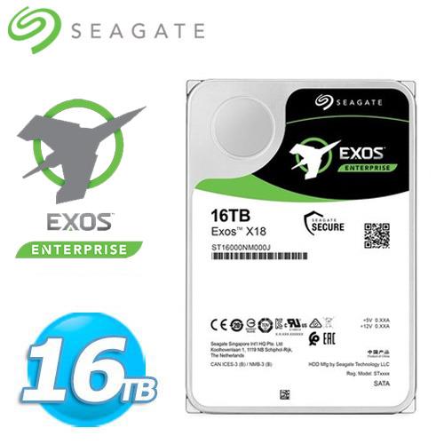 Seagate【Exos】3.5吋 16TB SATA  企業級硬碟 (ST16000NM000J)