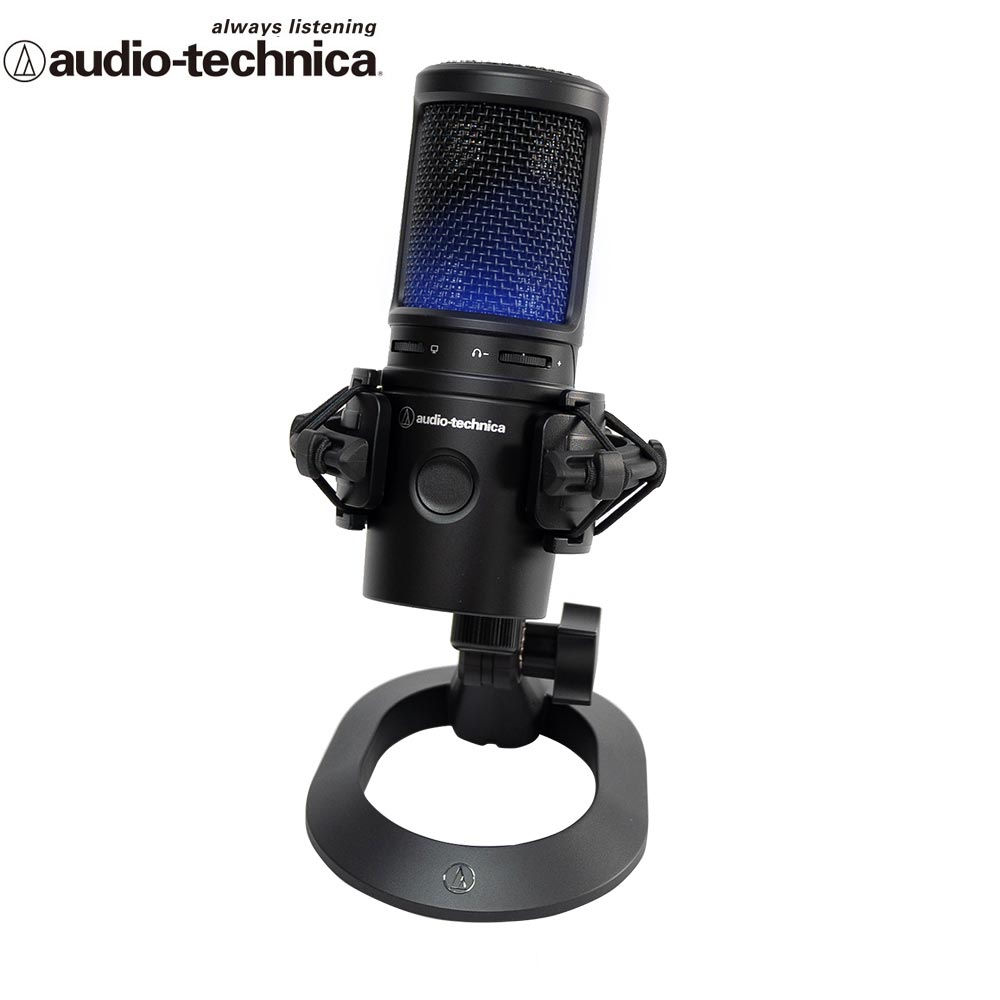 audio-technica 鐵三角 心形指向性電容型USB麥克風AT2020USBX（含避震架組）