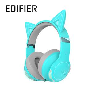 EDIFIER G5BT 萌貓版藍牙無線低延遲電競耳麥 知更藍