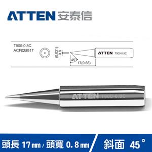 ATTEN安泰信 T900系列 0.8C斜面烙鐵頭 T900-0.8C (5入)