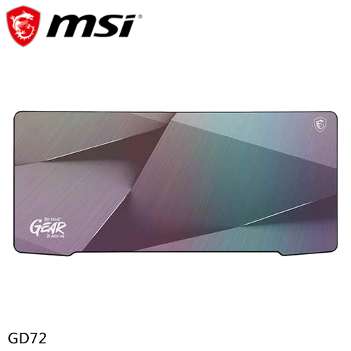 MSI 微星 Agility GD72 GLEAM EDITION 彩虹膜電競滑鼠墊