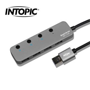 INTOPIC廣鼎 USB3.1高速集線器HB550B 鐵灰色