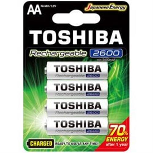 TOSHIBA東芝3號低自放電鎳氫充電電池 2600mAh4入