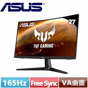 ASUS 27型 TUF Gaming VG27WQ1B 曲面電競螢幕